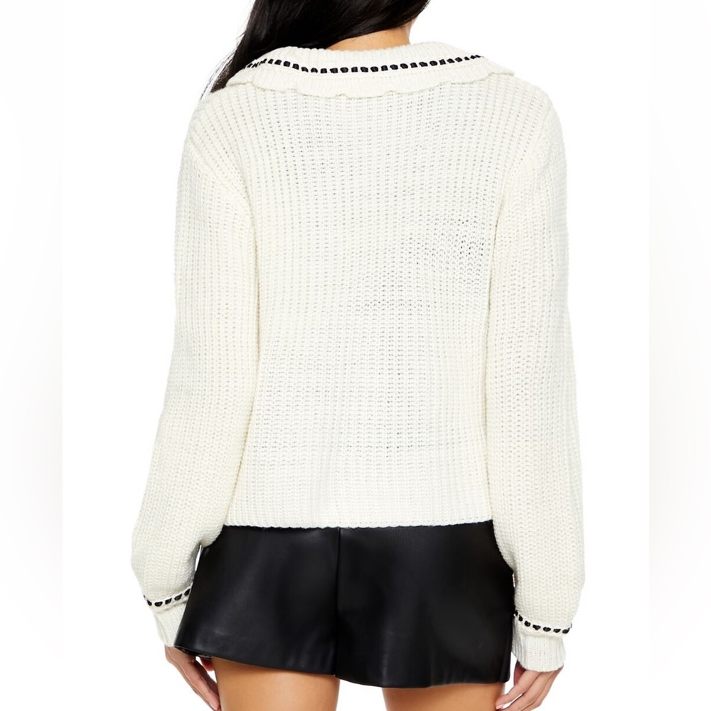 Forever21 Stitched-Trim Cardigan Sweater - Picture 11 of 13